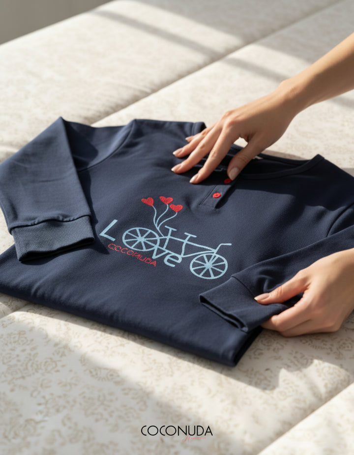 Coconuda | Pigiama Donna Invernale in Caldo Cotone Interlock