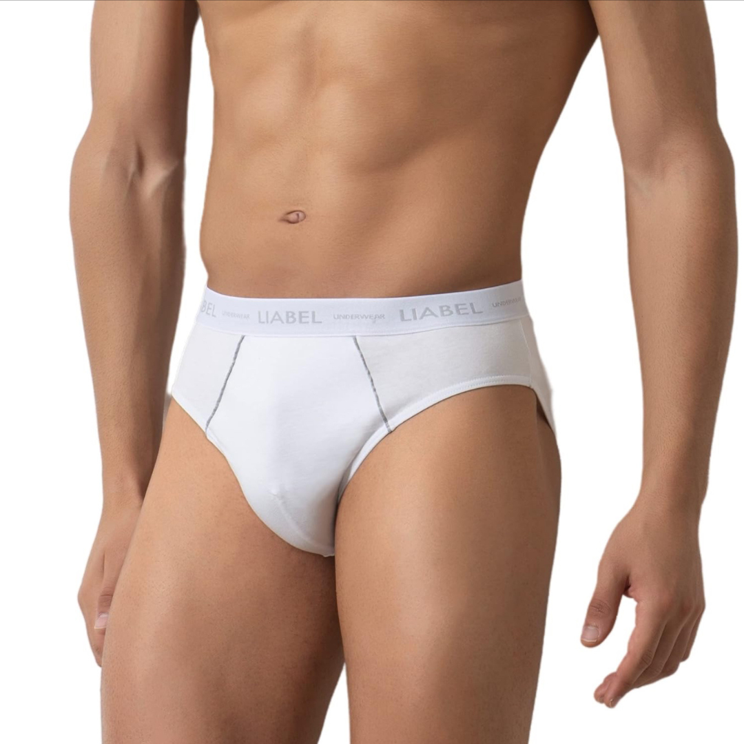 Liabel | 6 Slip Uomo Cotone con Cuciture Rinforzate