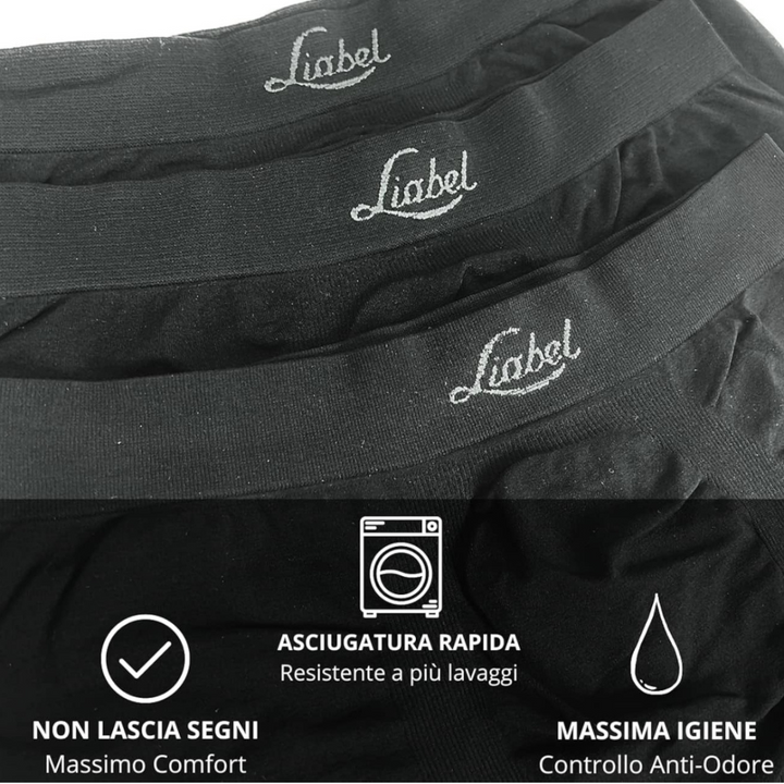 Liabel | 6 Boxer Uomo Microfibra Senza Cuciture