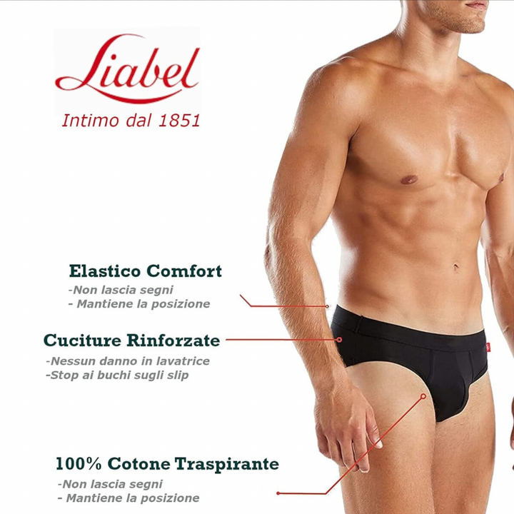 Liabel | 12 Slip Uomo Cotone