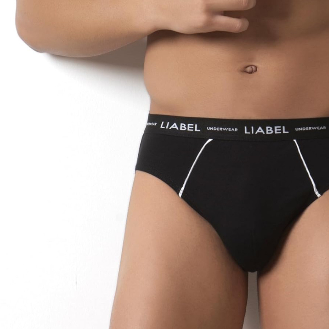 Liabel | 6 Slip Uomo Cotone con Cuciture Rinforzate
