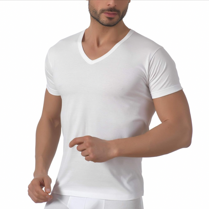 Baci e Abbracci | 3 Magliette Intime Uomo Cotone Elasticizzato