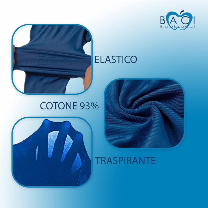 Baci e Abbracci | 3 Magliette Intime Uomo Cotone Elasticizzato