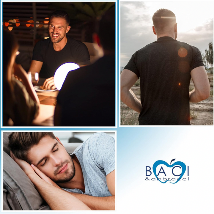 Baci e Abbracci | 3 Magliette Intime Uomo Cotone Elasticizzato