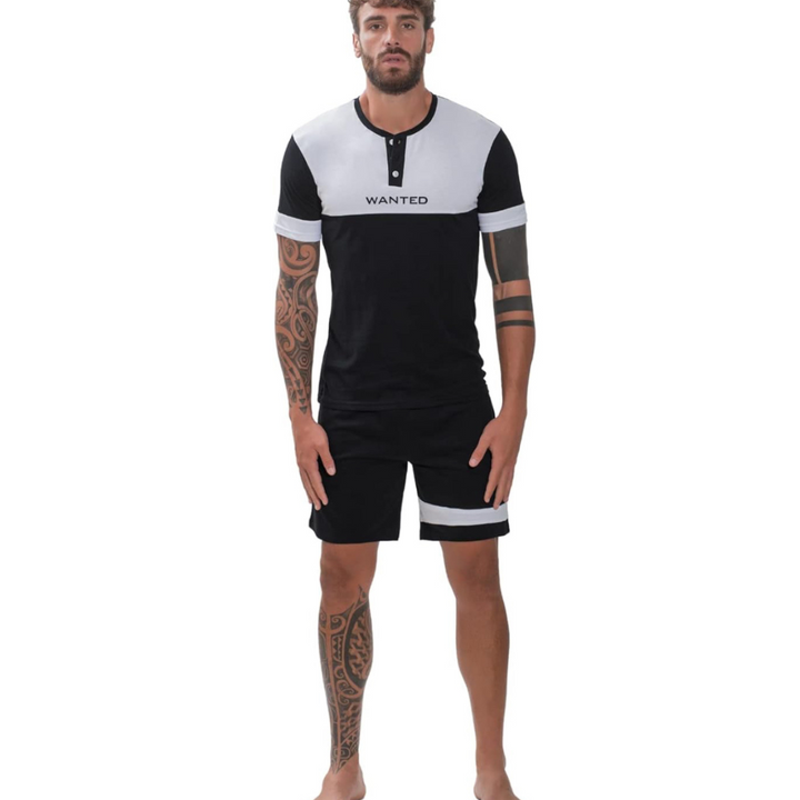 Wanted | 2 Pigiami Corti Uomo in Cotone Leggero 2
