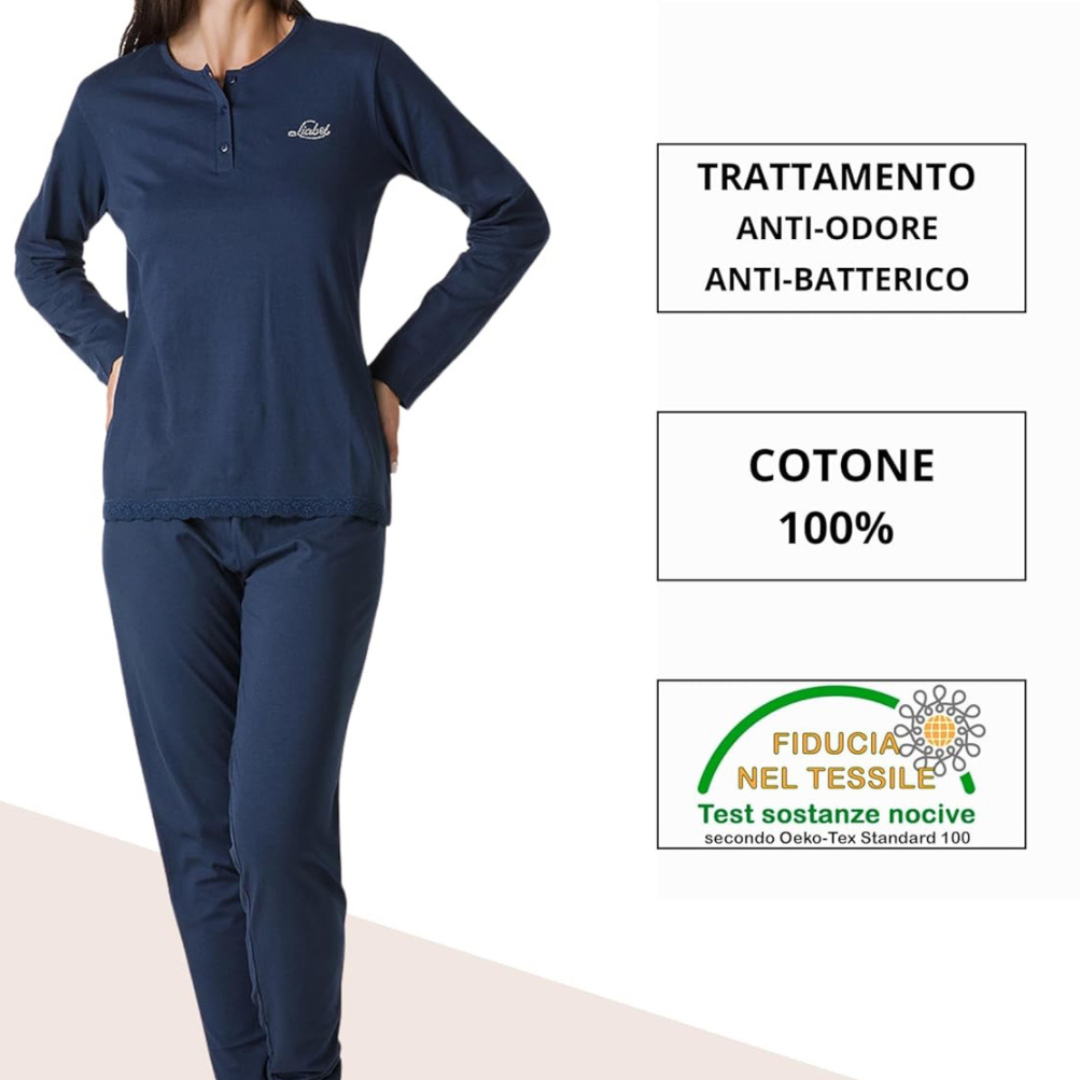 Liabel | Pigiama Donna in Cotone Leggero