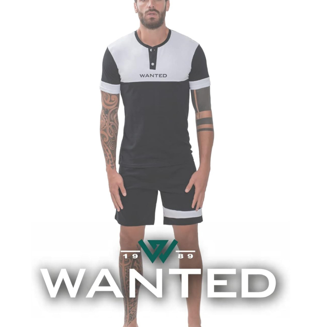 Wanted | 2 Pigiami Corti Uomo in Cotone Leggero 2