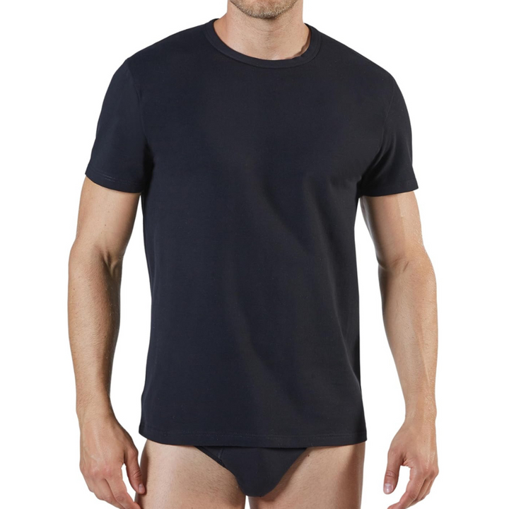 Liabel | 2 Maglie Uomo in Caldo Cotone Garzato Interlock