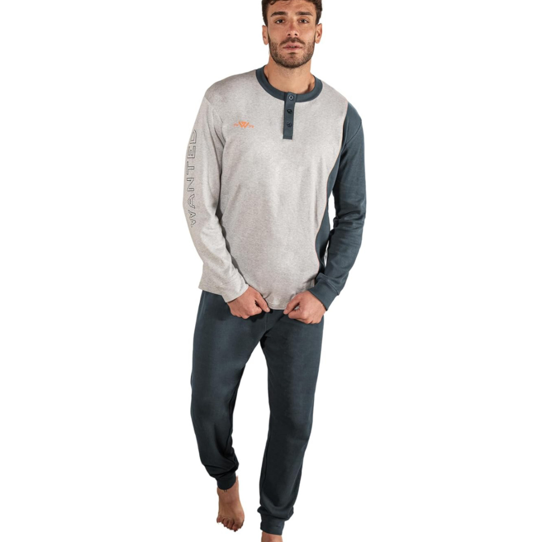 Wanted | Pigiama Uomo Invernale in Caldo Cotone Interlock