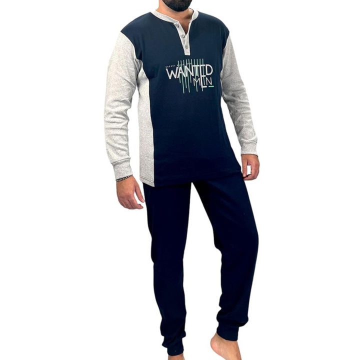 Wanted | Pigiama Uomo Invernale in Caldo Cotone Interlock