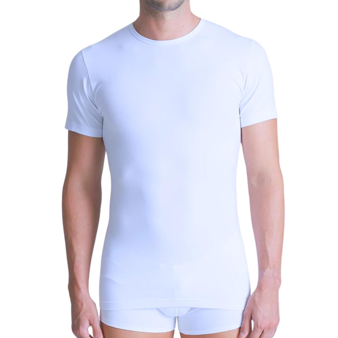 Liabel | 2 Maglie Uomo in Caldo Cotone Garzato Interlock