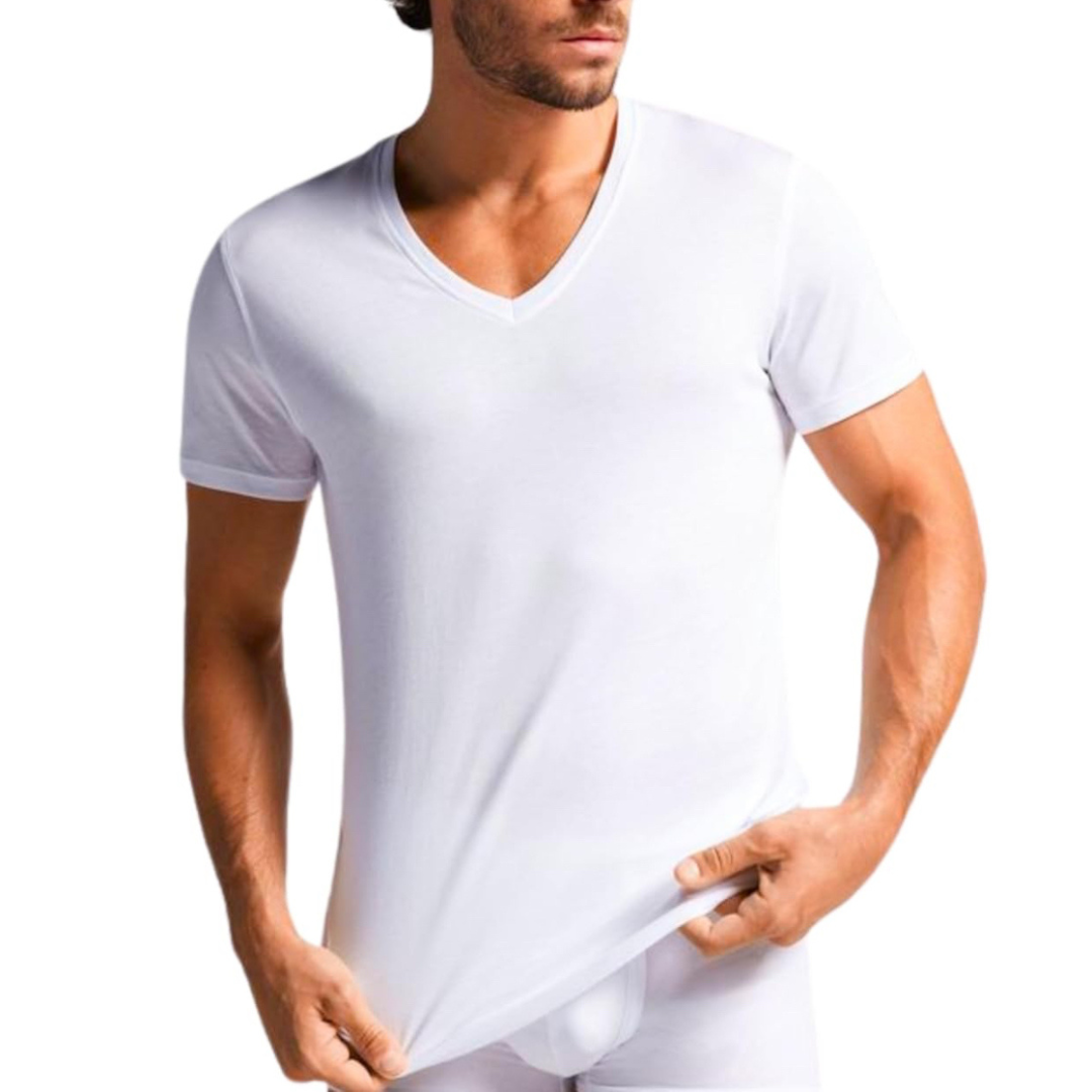 De Fonseca | 3 Magliette Uomo in Cotone Pettinato