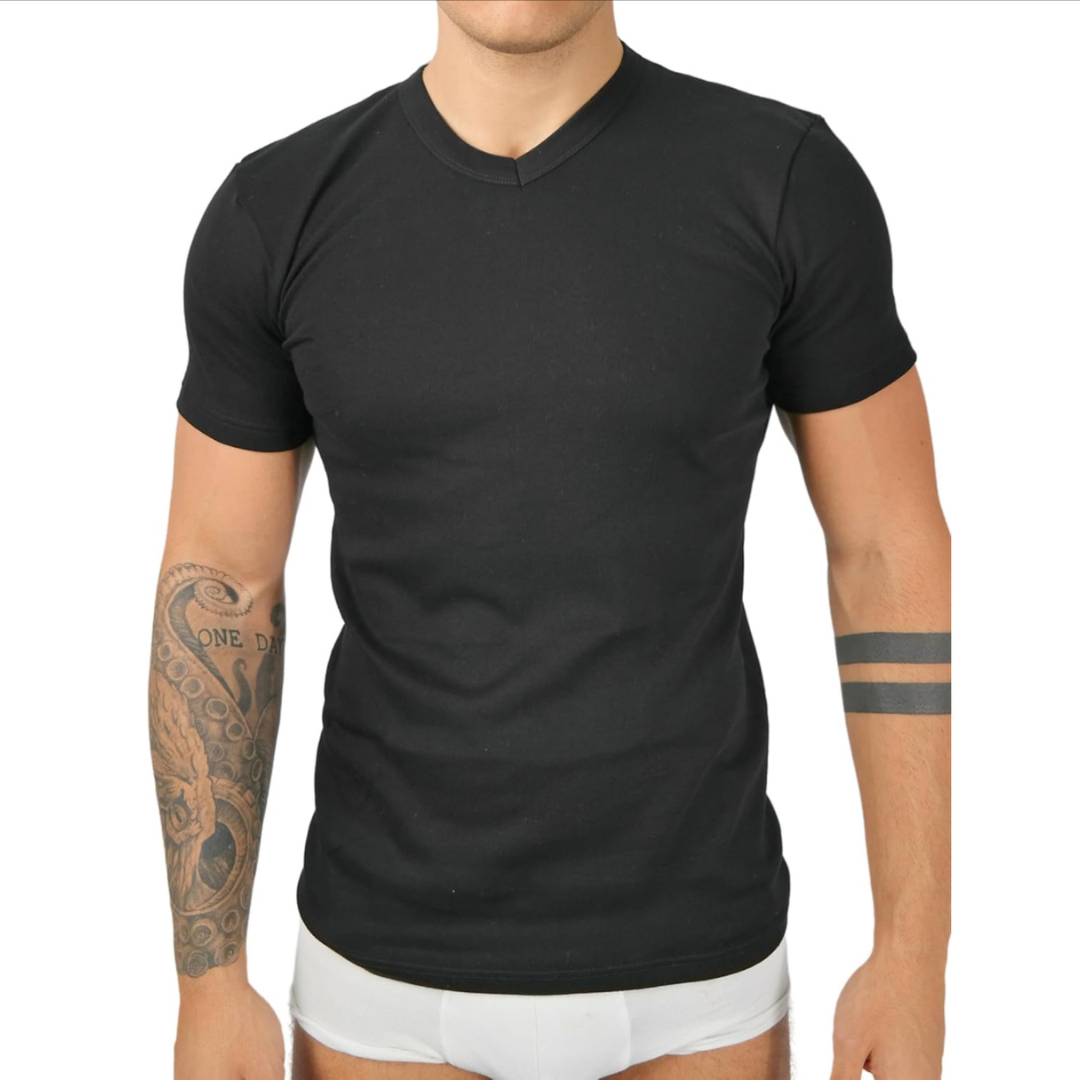 Liabel | 2 Maglie Uomo in Caldo Cotone Garzato Interlock