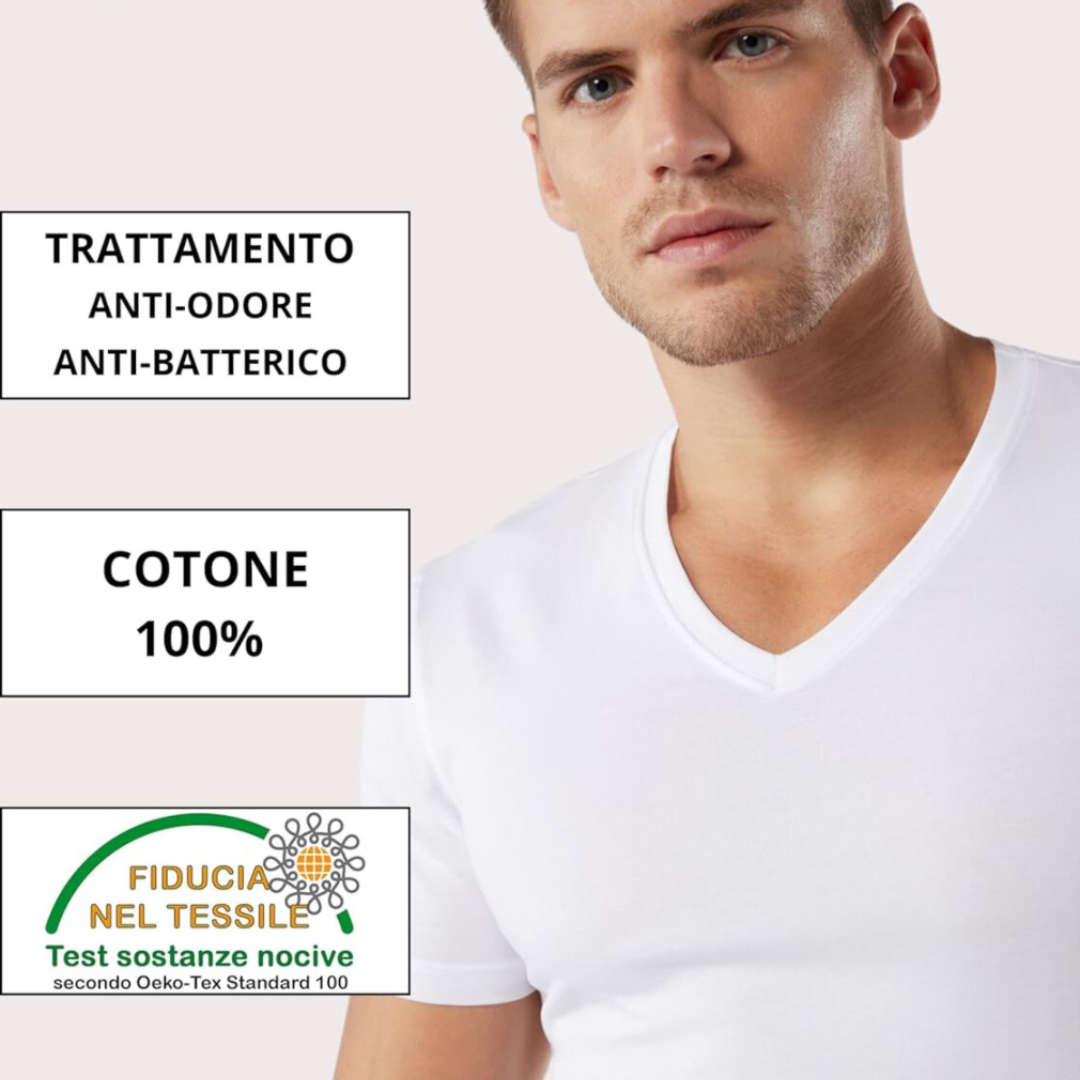 Liabel | 3 Magliette Uomo in Cotone ComfortFit