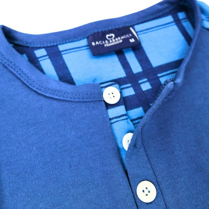 Baci & Abbracci | Pigiama Uomo Invernale in Caldo Cotone Interlock