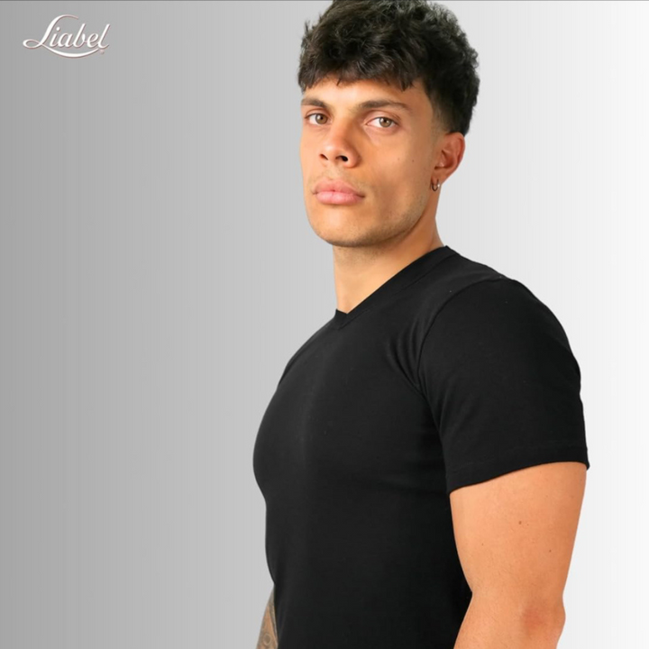 Liabel | 2 Maglie Uomo in Caldo Cotone Garzato Interlock