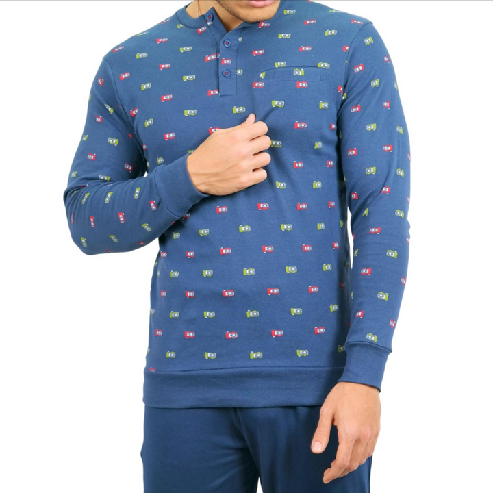 Karelpiù | Pigiama Uomo in Cotone Interlock