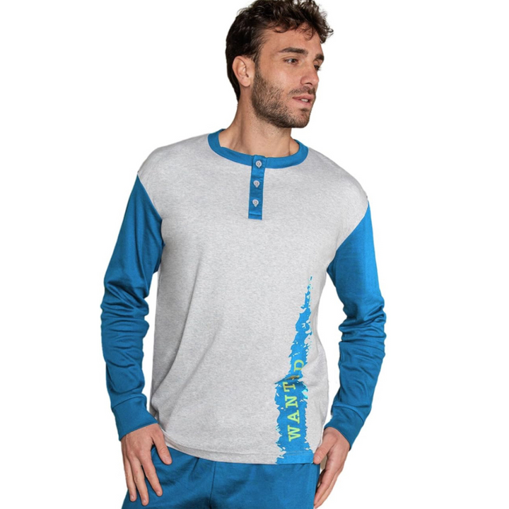Wanted | Pigiama Uomo Invernale in Caldo Cotone Interlock