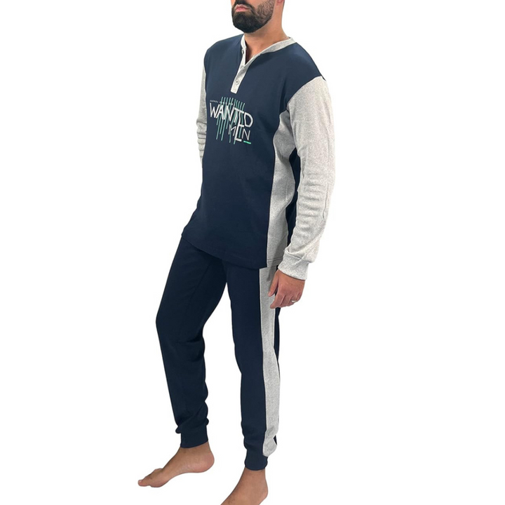 Wanted | Pigiama Uomo Invernale in Caldo Cotone Interlock