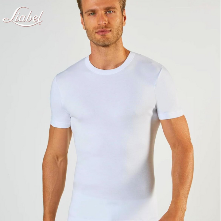 Liabel | 2 Magliette Uomo in Cotone Elasticizzato ComfortFit
