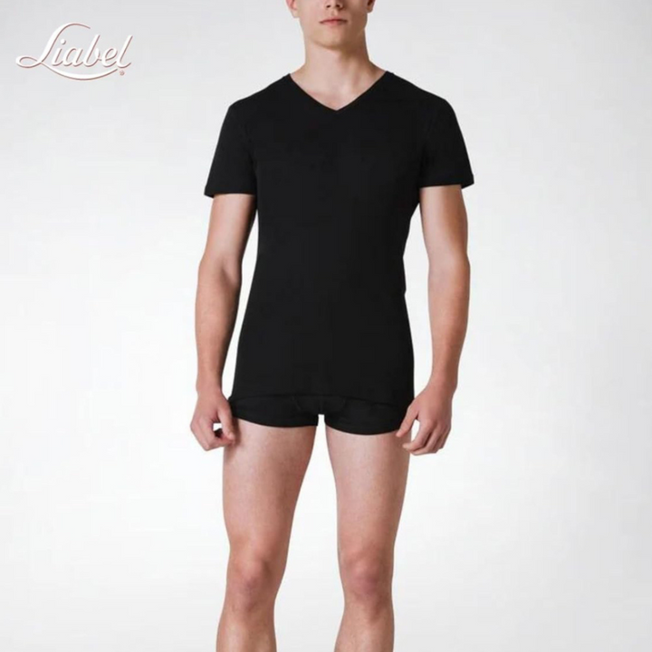 Liabel | 2 Magliette Uomo in Cotone Elasticizzato ComfortFit