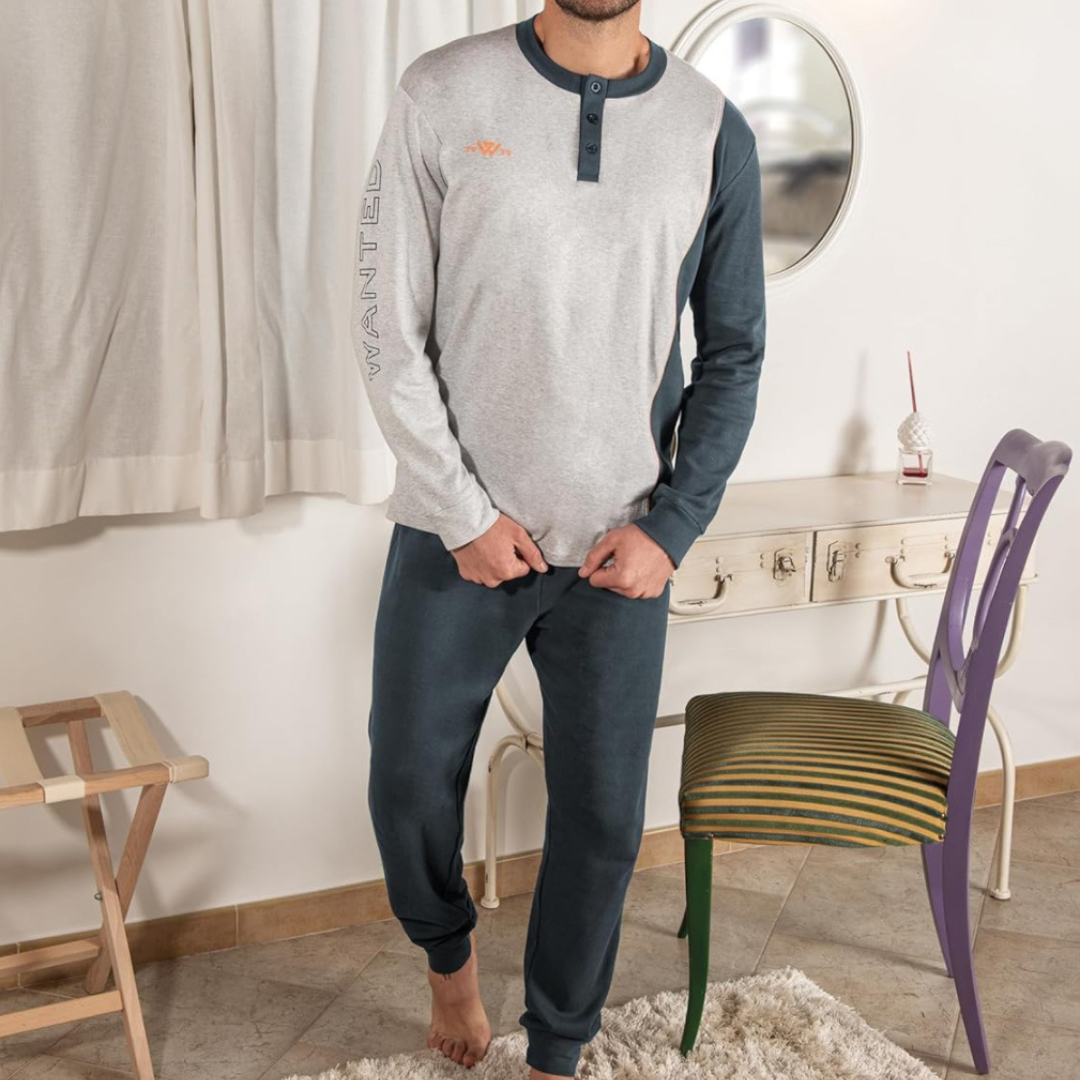 Wanted | Pigiama Uomo Invernale in Caldo Cotone Interlock