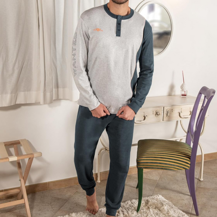 Wanted | Pigiama Uomo Invernale in Caldo Cotone Interlock