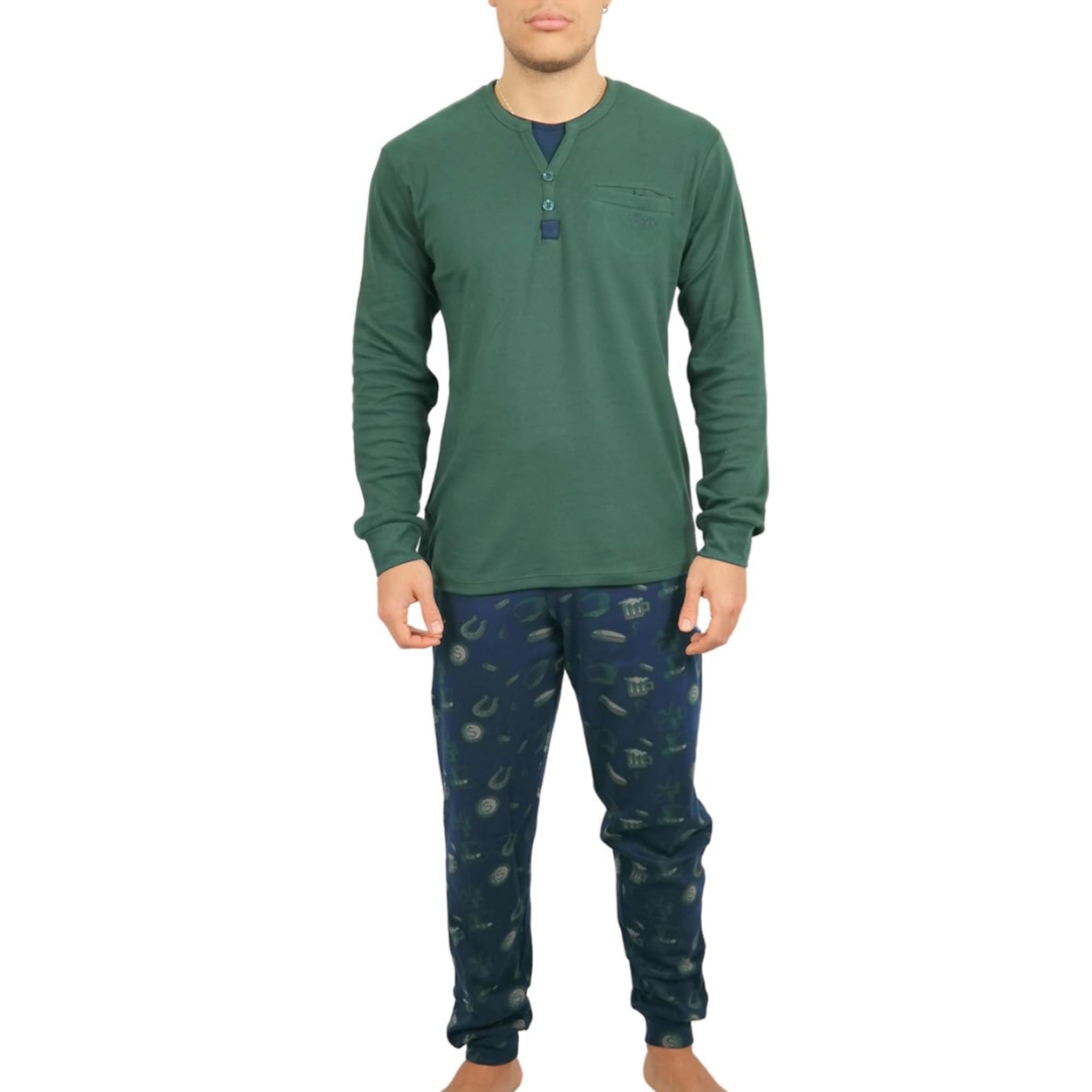Liabel | Pigiama Uomo in Caldo Cotone Interlock