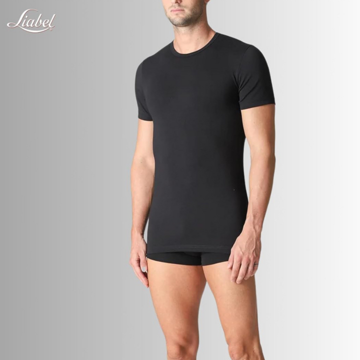 Liabel | 2 Maglie Uomo in Caldo Cotone Garzato Interlock