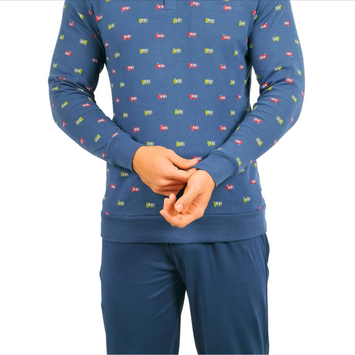Karelpiù | Pigiama Uomo in Cotone Interlock