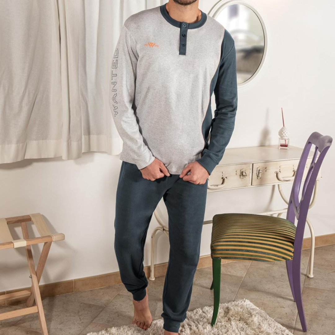 Wanted | Pigiama Uomo Invernale in Caldo Cotone Interlock