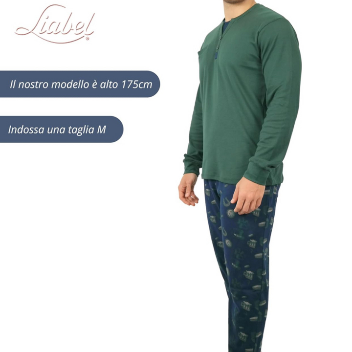 Liabel | Pigiama Uomo in Caldo Cotone Interlock
