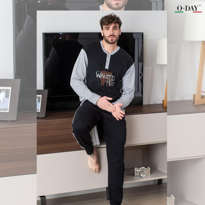 Wanted | Pigiama Uomo Invernale in Caldo Cotone Interlock
