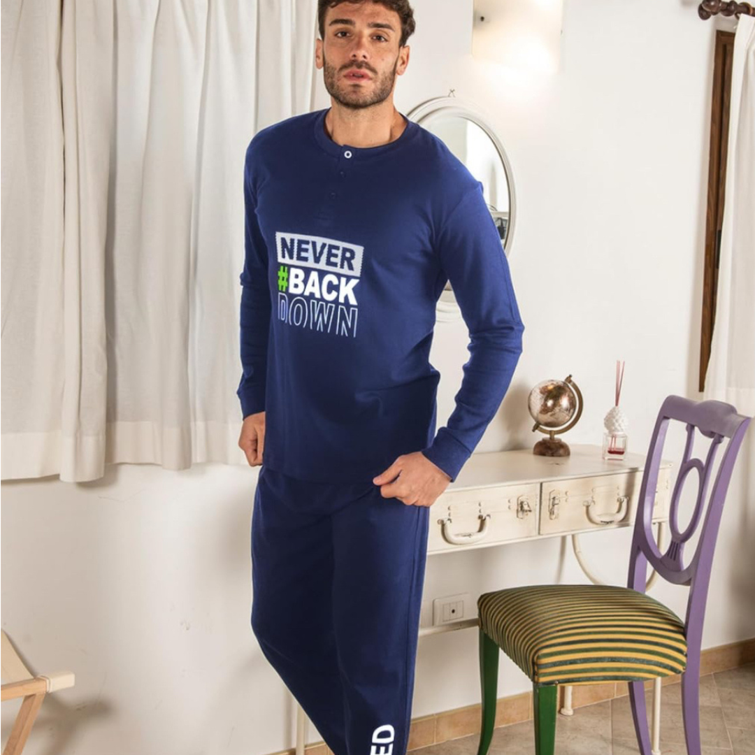 Wanted | Pigiama Uomo Invernale in Caldo Cotone Interlock
