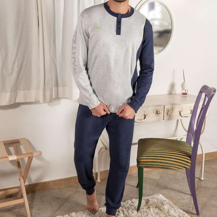 Wanted | Pigiama Uomo Invernale in Caldo Cotone Interlock
