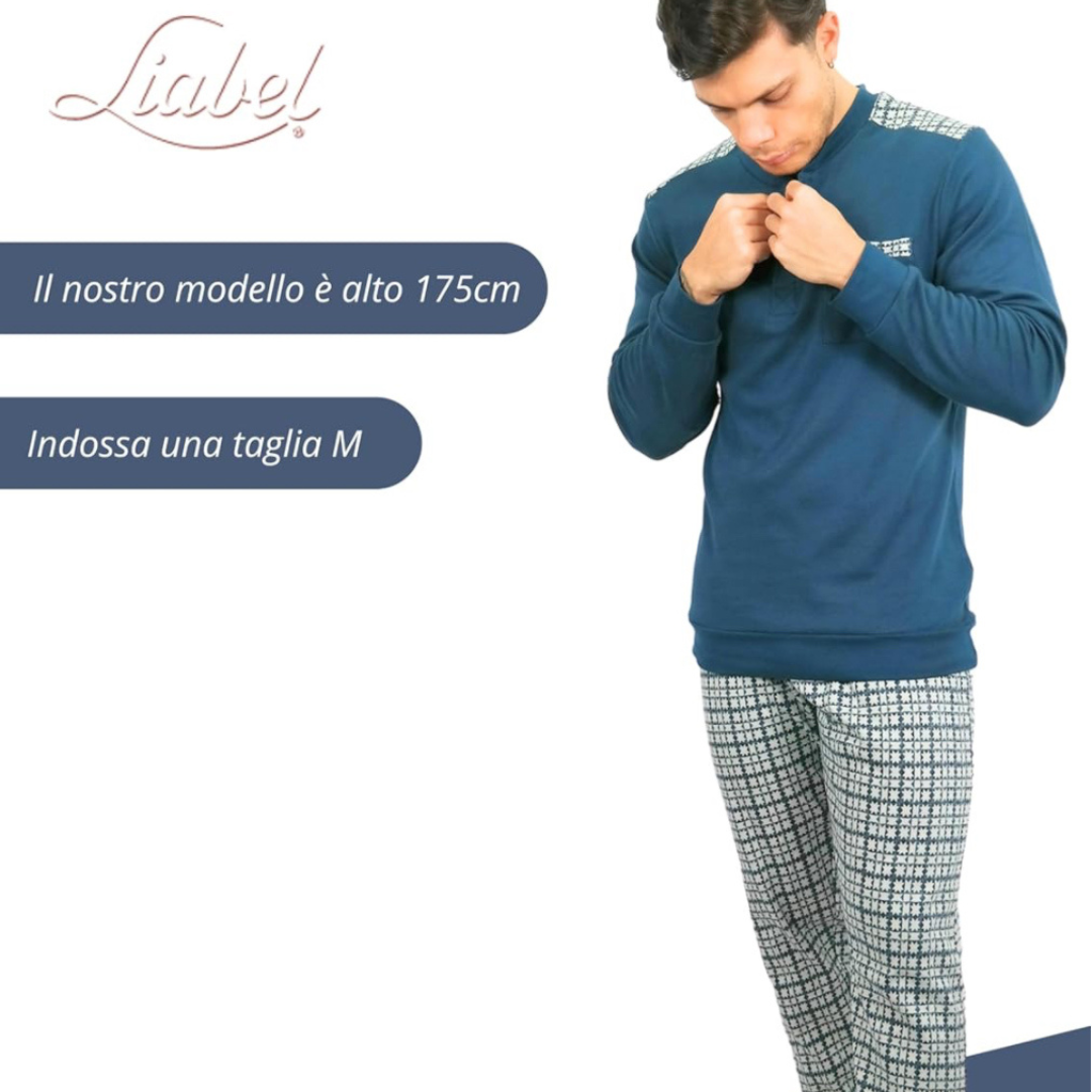 Liabel | Pigiama Uomo in Caldo Cotone Interlock