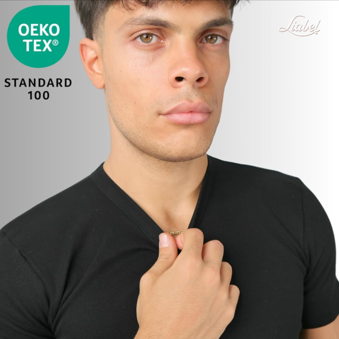 Liabel | 2 Maglie Uomo in Caldo Cotone Garzato Interlock
