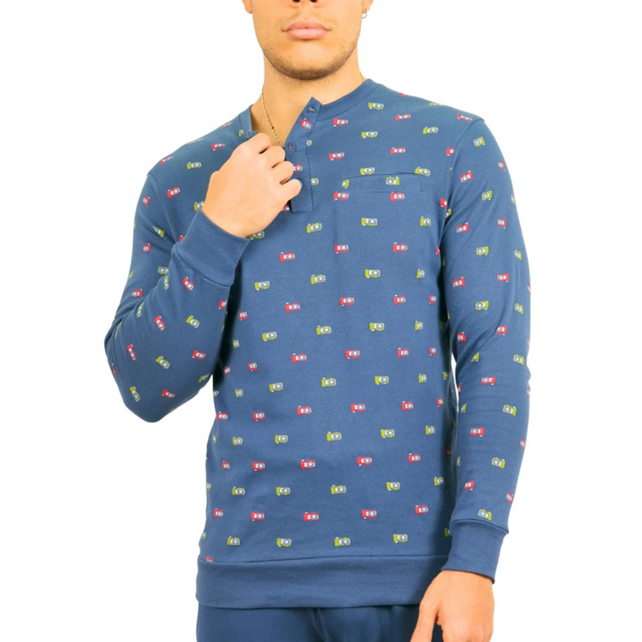 Karelpiù | Pigiama Uomo in Cotone Interlock
