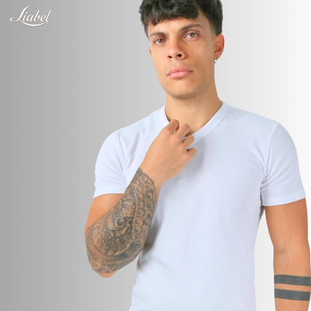 Liabel | 2 Maglie Uomo in Caldo Cotone Garzato Interlock