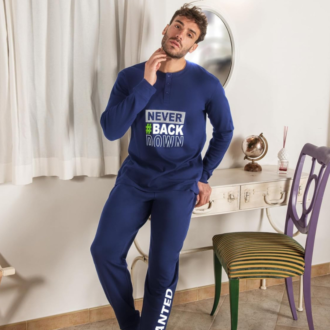 Wanted | Pigiama Uomo Invernale in Caldo Cotone Interlock