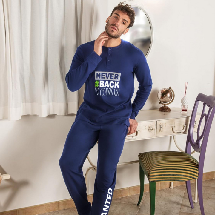 Wanted | Pigiama Uomo Invernale in Caldo Cotone Interlock