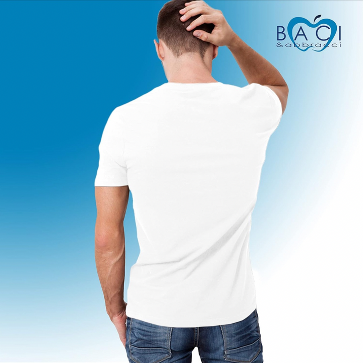 Baci e Abbracci | 3 Magliette Intime Uomo Cotone Elasticizzato