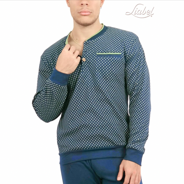 Liabel | Pigiama Uomo in Caldo Cotone Interlock