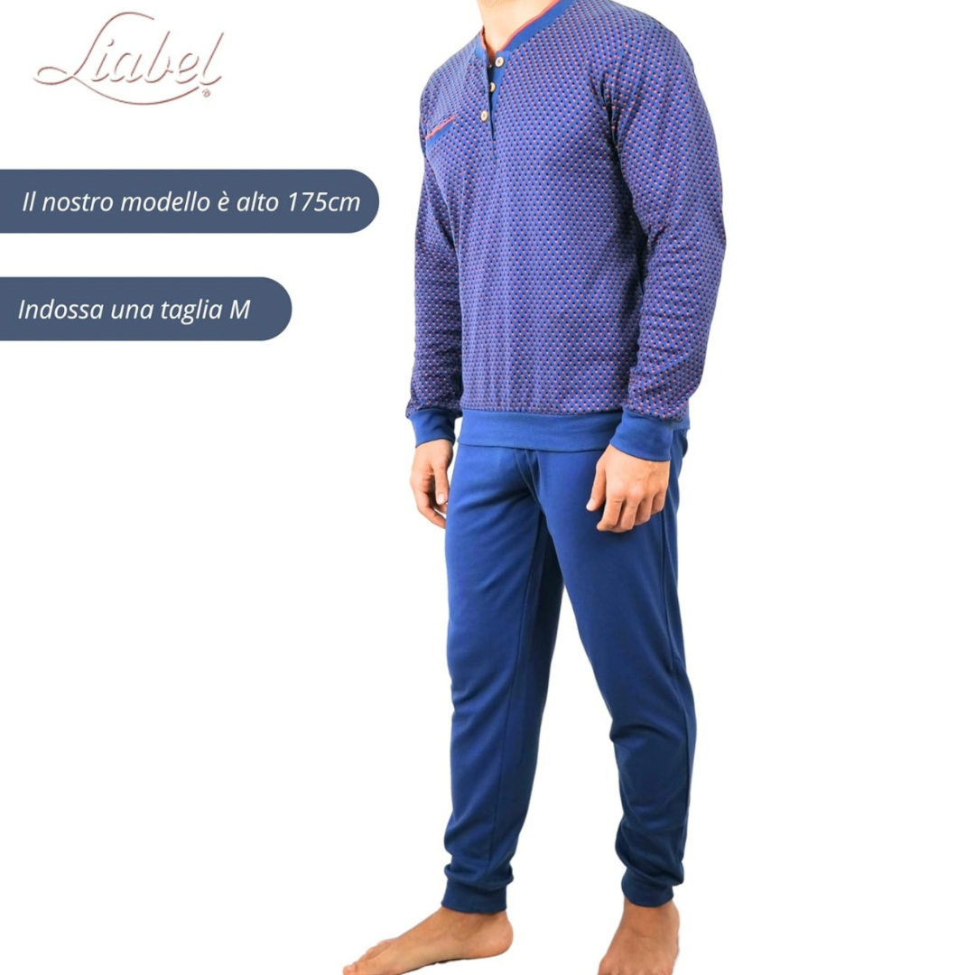 Liabel | Pigiama Uomo in Caldo Cotone Interlock