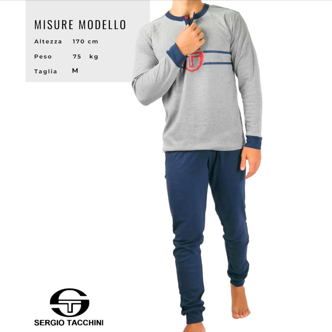 Sergio Tacchini | Pigiama Uomo in Cotone Interlock