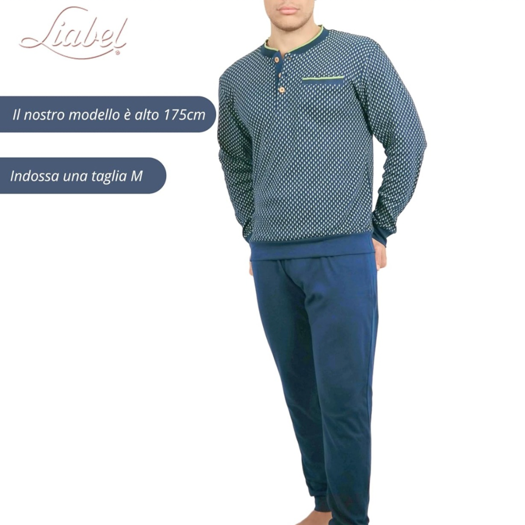 Liabel | Pigiama Uomo in Caldo Cotone Interlock