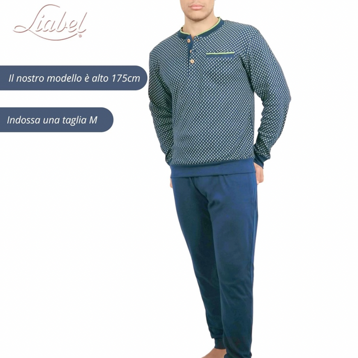 Liabel | Pigiama Uomo in Caldo Cotone Interlock
