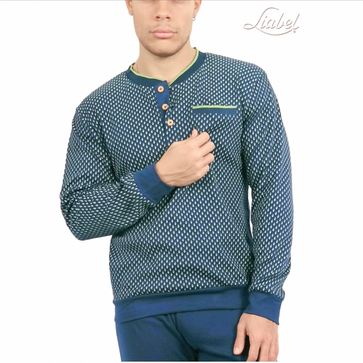 Liabel | Pigiama Uomo in Caldo Cotone Interlock
